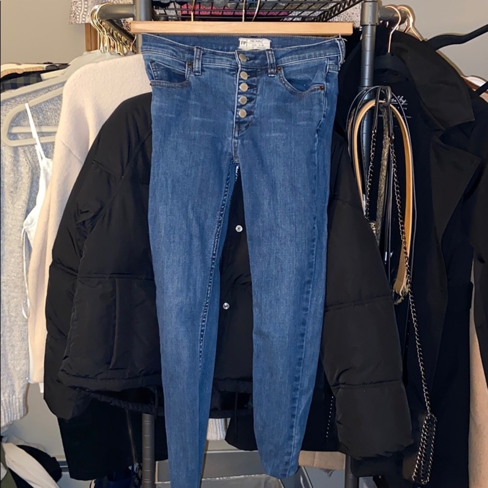 Free people button up jeans
